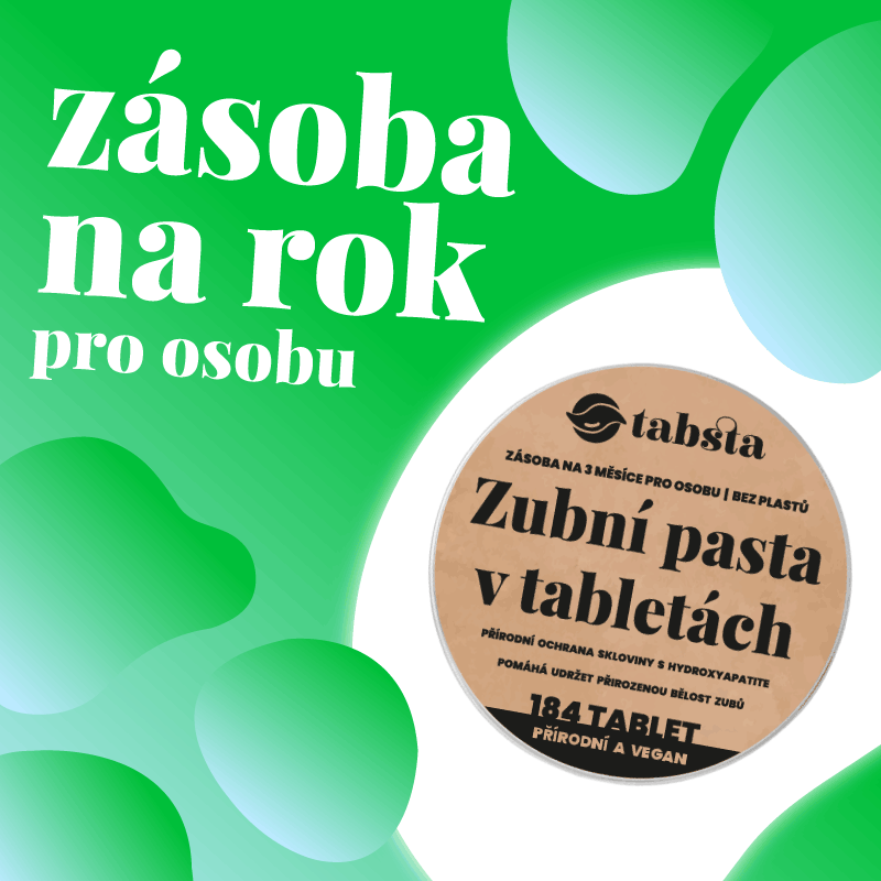 Tabsta® Přírodní zubní pasta v tabletách (na rok) / 2 měsíce zdarma