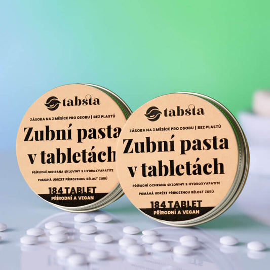 Tabsta® Přírodní zubní pasta v tabletách (duopack) / Ušetřete 10%